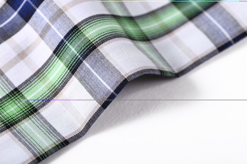 2019 Hot sale 100% Cotton Textile Fabrics  Plaid 50s*50s Fabric for shirting.
