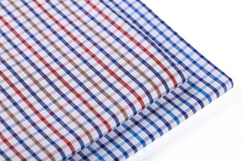 New model fashion check shirting woven fabrics wholesale 100% cotton fabric for shirting