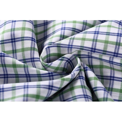 2019 top selling custom plaid clothing fabric 50s yarn dyed 100% cotton fabric for shirting