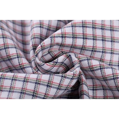 Good quality 100% cotton fabrics new fashion wholesale plaid fabric for shirting
