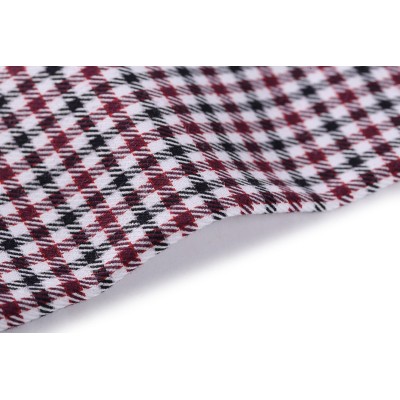 Wholesale stock 100% cotton clothing woven fabric good quality custom plaid fabric for shirting
