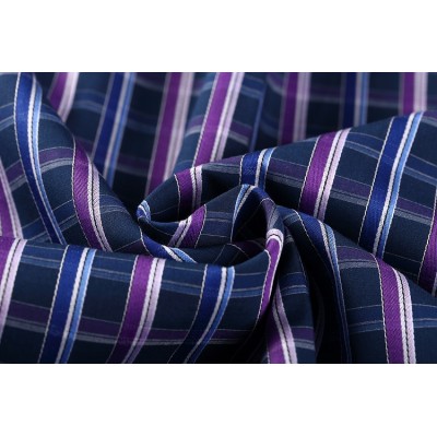 Good quality different types of breathable plaid shirt woven fabric