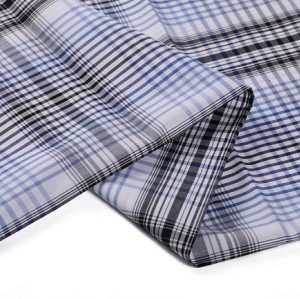 Fashion printed clothing cotton fabric wholesale woven shirt poplin yarn dyed cotton fabric