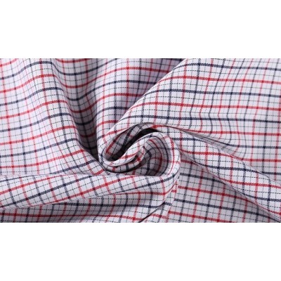 Factory direct sales soft breathable check 100 cotton fabric wholesale