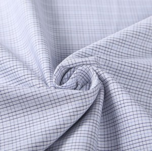 Top quality fashion high density yarn dyed woven textile fabrics wholesale plaid shirt cotton fabric