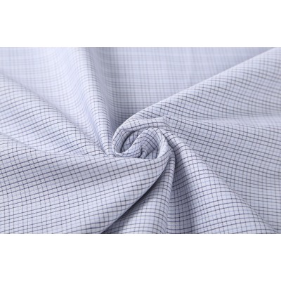 Top quality fashion high density yarn dyed woven textile fabrics wholesale plaid shirt cotton fabric