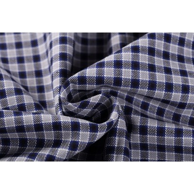 Wholesale price breathable 100% cotton plaid shirts cloth yarn dyed clothes dobby fabric
