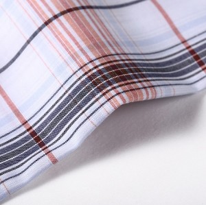 Hot fashion custom plaid clothing textile fabric wholesale high quality 100% cotton fabric for shirt