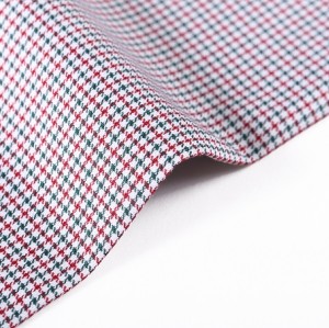 High density soft yarn dyed woven plaid fabric hot sale custom pure cotton fabric for shirt