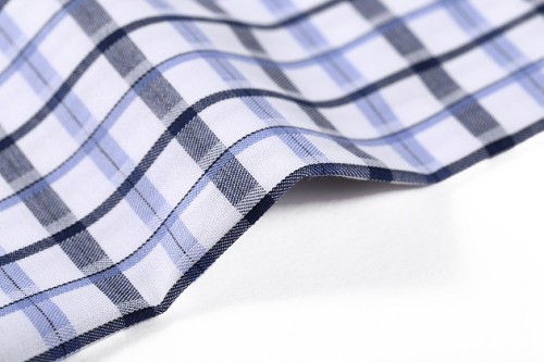 Fashion new design yarn dyed imitation silk finishing 100% cotton dobby fabric