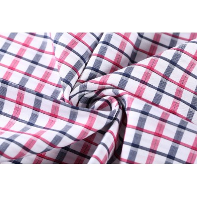 Fashion new design yarn dyed imitation silk finishing 100% cotton dobby fabric