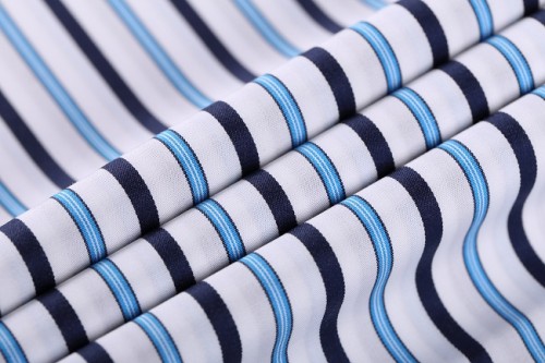 Hot sale fashion striped shirting woven textile fabric high quality wholesale custom 100% cotton fabric
