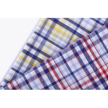 New fashion shirting yarn dyed stocklot density 100 cotton textile and fabrics