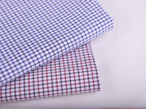 Wholesale factory clothing plaid textile fabric high quality custom shirt pure cotton fabric