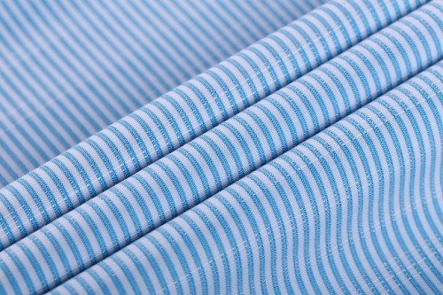 Modern style soft breathable woven striped roll cloth 100% cotton fabric manufacturer