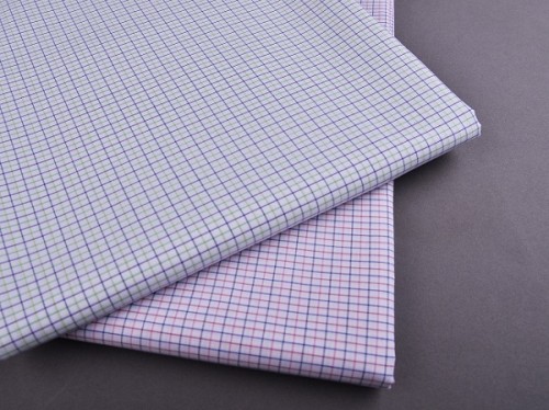 New Model Fashion Egyptian 100% Cotton Shirting Fabrics Popular Custom Check Woven Textiles Fabric