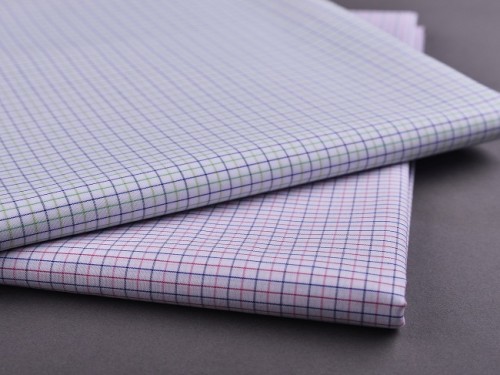New Model Fashion Egyptian 100% Cotton Shirting Fabrics Popular Custom Check Woven Textiles Fabric