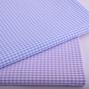 Manufacturer produce wholesale 100% cotton plaid shirt cheap fabric from china
