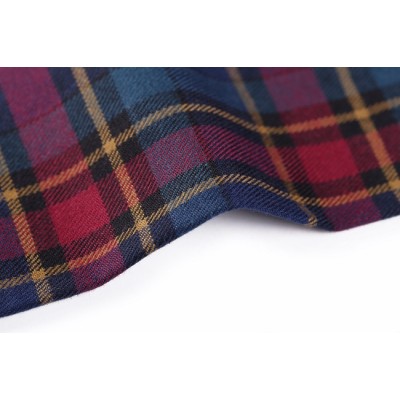 New design soft woven plain clothing fabric fashion 100% cotton check fabric for shirting