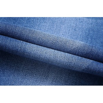 Hot fashionable newest blue stretch denim fabric for jeans