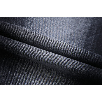 Bulk stock comfortable fashionable stretch woven black denim fabric for jeans