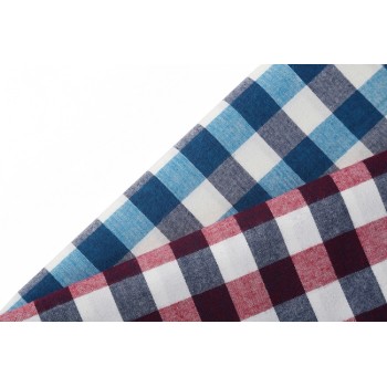 factory prices plaid shirts woven fabric hot sale custom check 100% cotton fabric stocklot