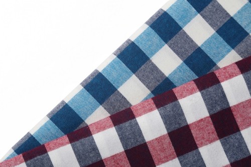 factory prices plaid shirts woven fabric hot sale custom check 100% cotton fabric stocklot