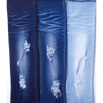 Fashion wholesale breathable spandex denim fabric with elastane