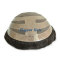 Elegant Hair Fine Mono with PU Perimeter and Cut SCALLOP Design Stock Toupee Hair Piece