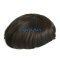 Elegant Hair Fine Mono with PU Perimeter and Cut SCALLOP Design Stock Toupee Hair Piece