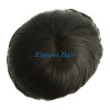 Elegant Hair human toupee fine mono with NPU around and long life