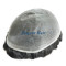 Human Hair Men's Toupee Fine Welded Mono Human Hair Replacement System