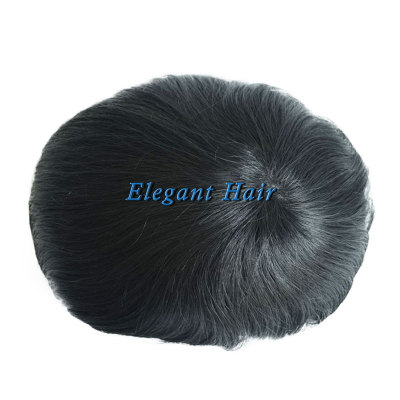 Indian Remy Hair System With Natural Hairline