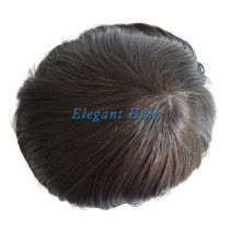 Man toupee thin skin 0.08-0.10mm injection knot toupee