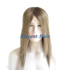 Swiss lace human hair toupee with silk top front