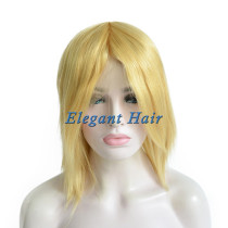 Full swiss lace human hair wig with silk top front