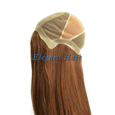 Brazilian virgin hair front silk top wig