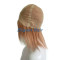 Fine mono lace human hair wig with pu skin