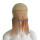 Fine mono lace human hair wig with pu skin