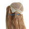 100%human hair swiss lace wig with pu skin arounded