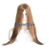 100%human hair swiss lace wig with pu skin arounded