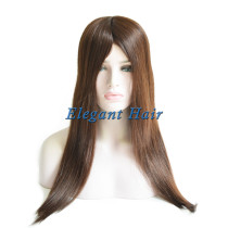 100%human hair swiss lace wig with silk top front
