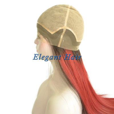 Full silk top swiss lace human hair wig