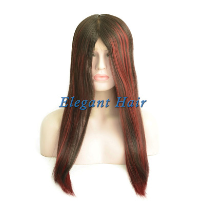 Full silk top swiss lace human hair wig