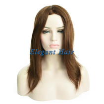 Human hair silk top lace wig