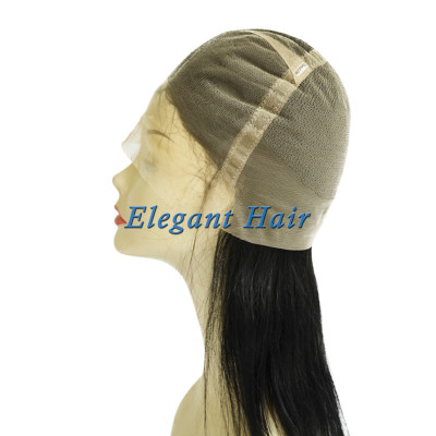 100%human hair full swiss lace wig