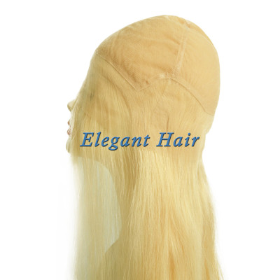 100%human hair full swiss lace silk top wig