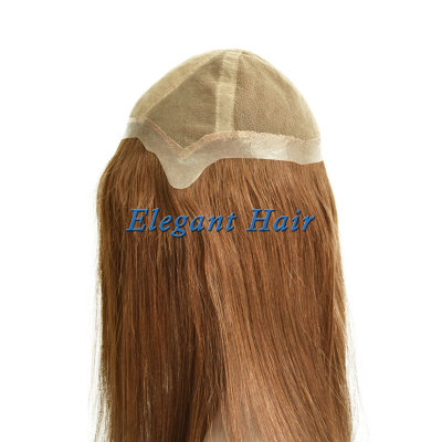 100%Human hair swiss lace silk top wig