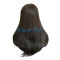 Human hair intergration fish net lace wig