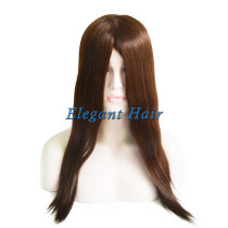 100%Human hair swiss lace silk top wig